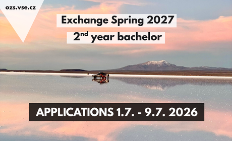 Exchange Programme Applications for current 1st year Bachelor Students – Spring 2027 /1. – 9. 7. 2026/