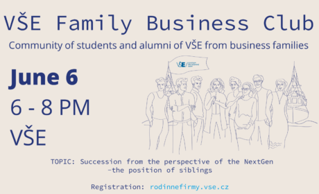 VŠE Family Business Club on Succession and Siblings Relations /6.6. 2024/