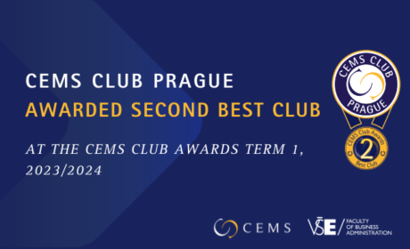 CEMS Club Prague Awarded 2nd Best Club of the Winter Term 2023/24