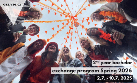 Exchange Programme Applications for current 1st year Bachelor Students – Spring 2026 /2.-10.7. 2025/