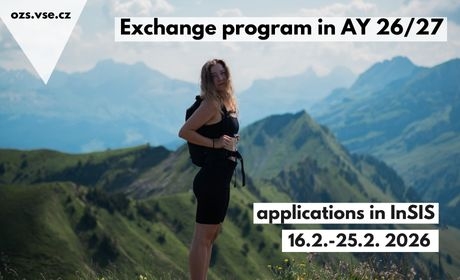 Applications for Exchange Programme Abroad in AY 2026/2027 /16.–25. 2. 2026/
